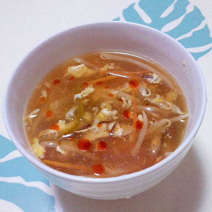 野菜たっぷり酸辣湯スープ++